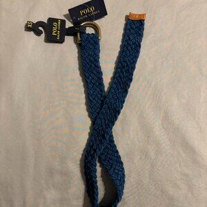 Polo Ralph Lauren Braided Navy Belt Boys Size XS